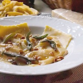 Pumpkin and Three Cheese Ravioli