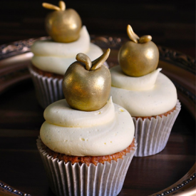 Golden Apple Strudel Cupcakes