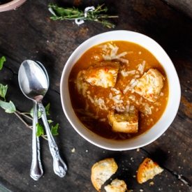 Spiced Sweet Potato Soup w/Parmesan