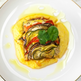 Roasted Ratatouille with Polenta