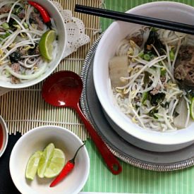 Pho Beef Rice Noodle Soup