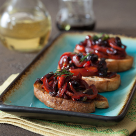 Red Peppers Crostini