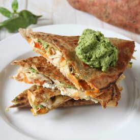 Sweet Potato Goat Cheese Quesadilla