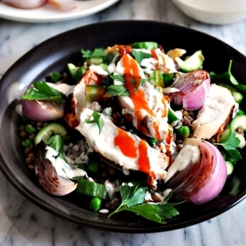 Roast Chicken & Lentils Salad