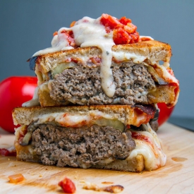 Moussaka Patty Melt