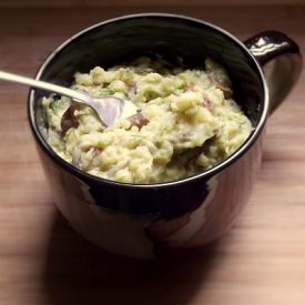 Vegan Cheddar Dill Mashed Potatoes