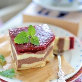 Two-Tone Semolina Cake