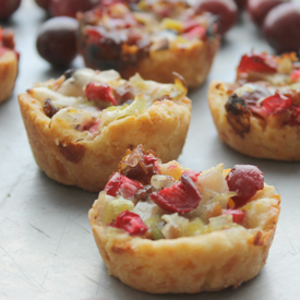 Pancetta, Leek, Cranberry Tartlet