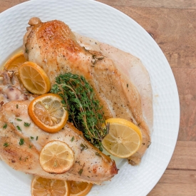 Roasted Tea-Brined Turkey Breast