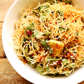 Kelp Noodles & Almond Miso Dressing