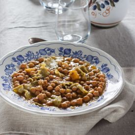 Chickpea Soup with Maltagliati