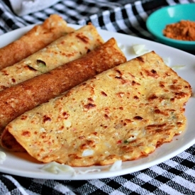 Cabbage And Lentil Adai (Crepes)