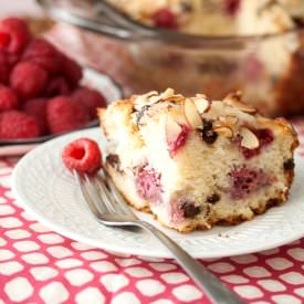 Raspberry Chocolate Coffee Cake