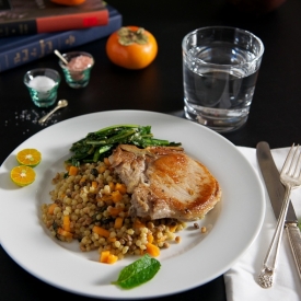 Pork Chop w/ Fregola Pasta