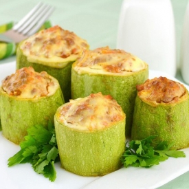 Zucchini «Stubs» Baked with Meat