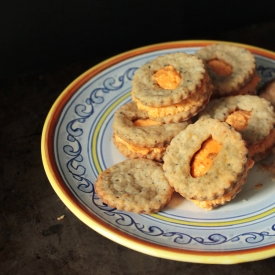 Olive Cracker with Pimento Cheese