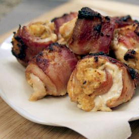 Stuffed Bacon Chicken Rolls