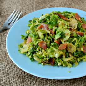 Bacon Shredded Brussels Sprouts