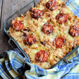 Bacon & Sausage Breakfast Casserole