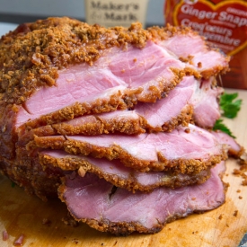 Bourbon Gingersnap Crusted Ham