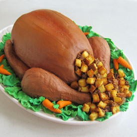 Candy Filled Turkey Cake