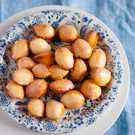 French Madeleines with Lemon Icing