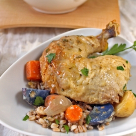 Roasted Chicken with Herb Butter