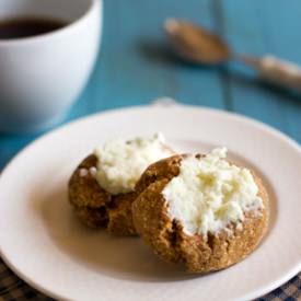 Pumpkin Spice Thumbprint Cookies