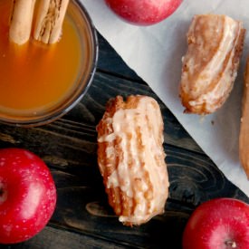 Spiced Cider Glazed Cruller Sticks