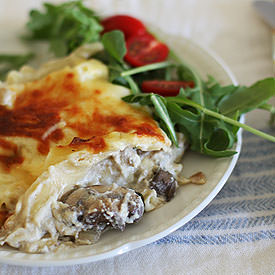 Cheesy Mushroom Lasagna