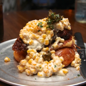 Fried Chicken, Cream Corn & Donut!