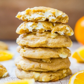 Orange Creamsicle White Choc Cookie