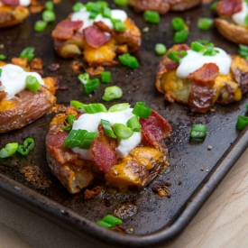 Loaded Smashed Potatoes