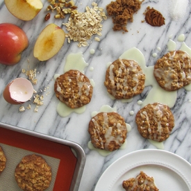 Apple Walnut Oatmeal Cookies