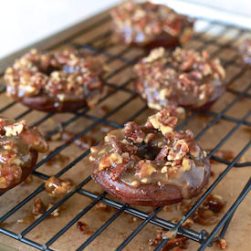 Pecan Pie Chocolate Donuts