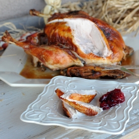 Brined and Grilled Turkey