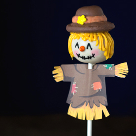 Scarecrow Thanksgiving Cake Pops