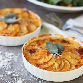 Pumpkin and Potato Gratins