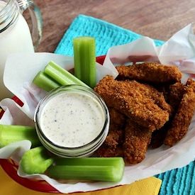 Chicken Strips with White BBQ Sauce