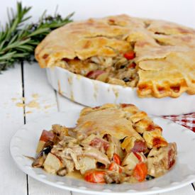 Hearty Chicken Mushroom Pot Pie