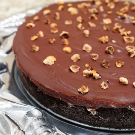 Chocolate Hazelnut Gelato Pie