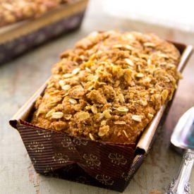 Eggnog Pumpkin Bread with Streusel