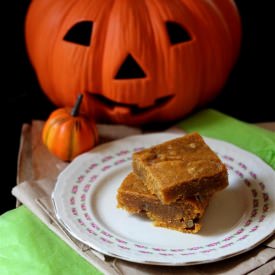 Vegan Pumpkin Blondies