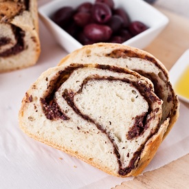 Olive Tapenade Swirl Bread