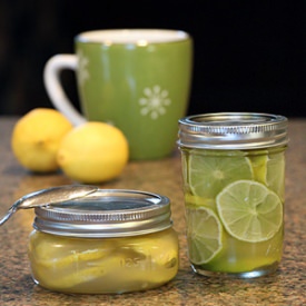 Lime or Lemon Ginger Honey Tea Mix