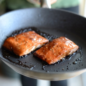 Maple Apple Caramelized Salmon