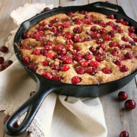 Cranberry Cornmeal Skillet Cake