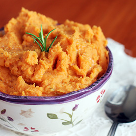 Rosemary Mashed Sweet Potatoes