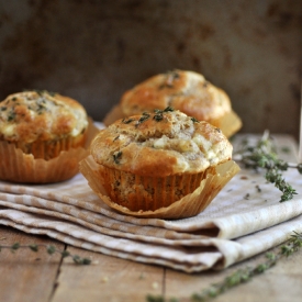 Grain Free Feta Thyme Muffins