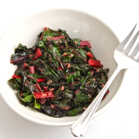 Sautéed Swiss Chard with Ginger